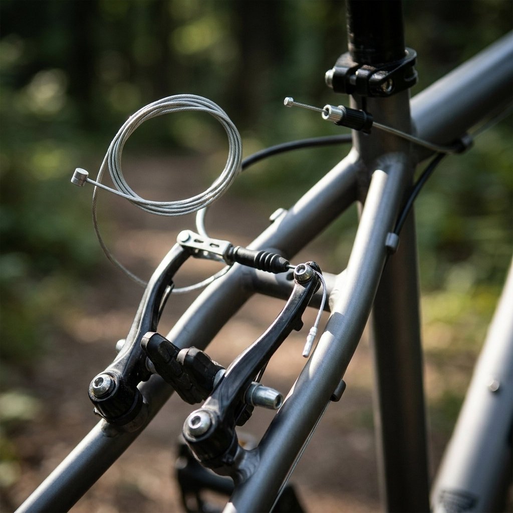 ON BIKE Filo Freno Posteriore 178 Cm MTB  Cavo Freno Bici In Acciaio