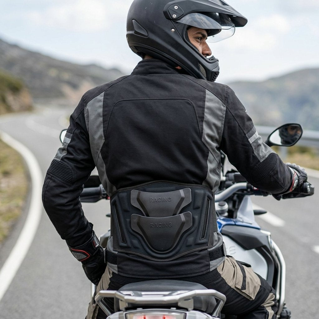 XPLORER Fascia lombare di sostegno con protezioni laterali rigide