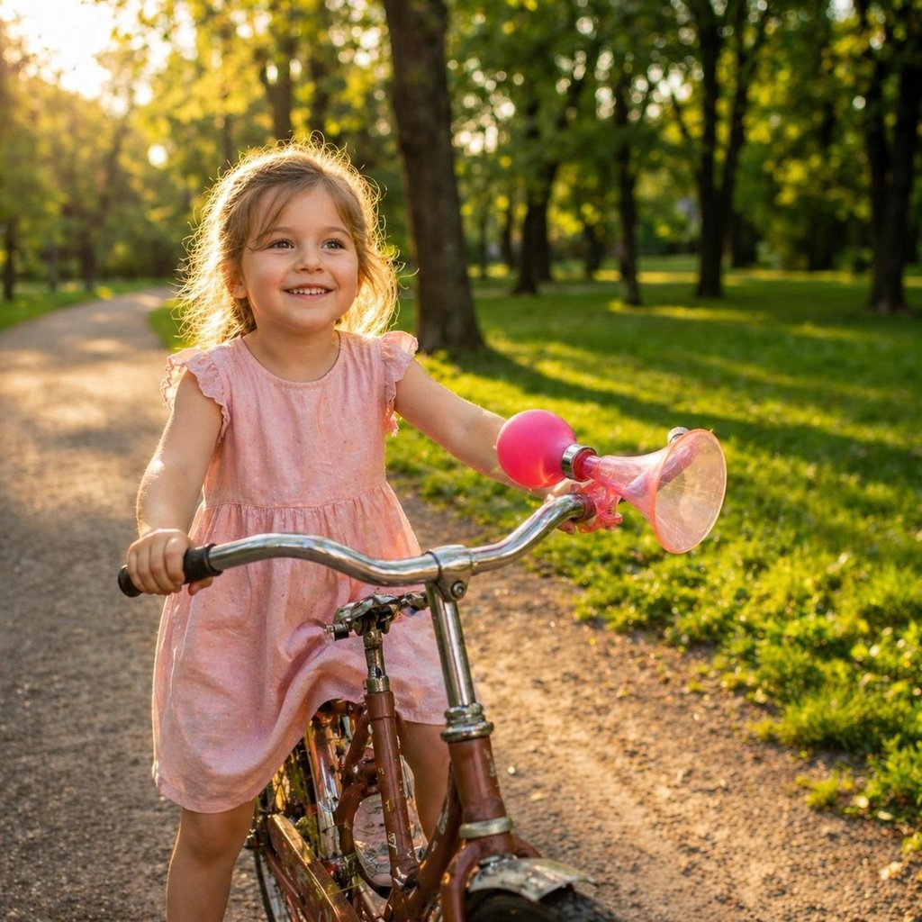 ON BIKE Kids Trombetta Bimba Bici Con Aggancio Universale
