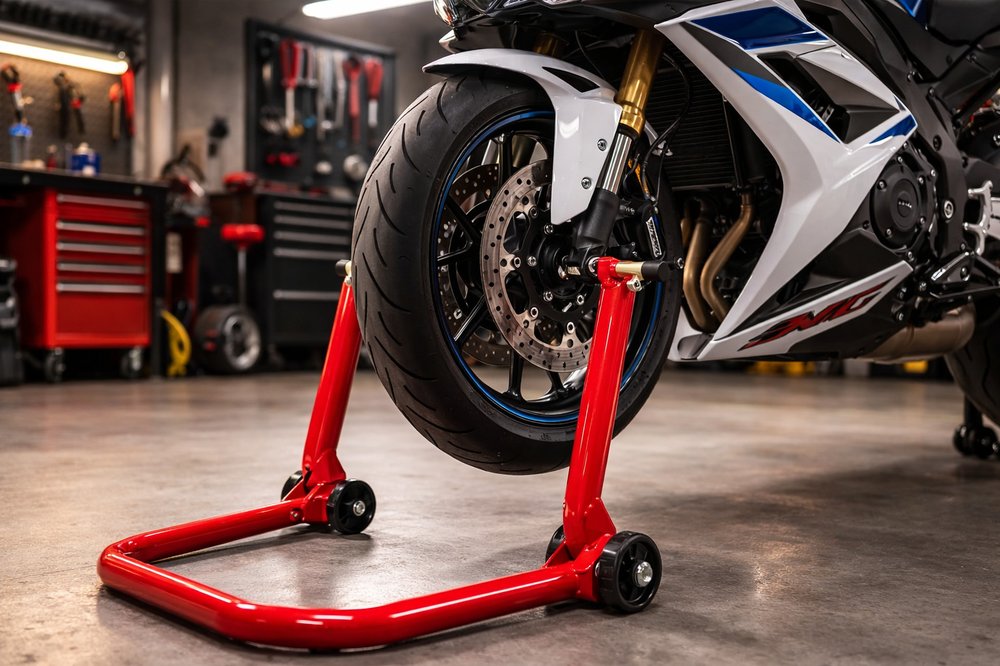 XPLORER Cavalletto Anteriore Moto Con Ruote