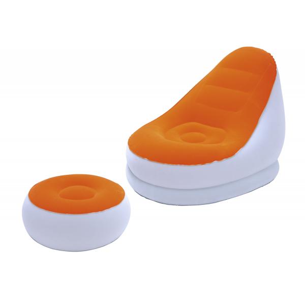 BW:POLTRONA GONFIABILE COMFORT CM.122X94X81 C/POGGIAPIEDI 75