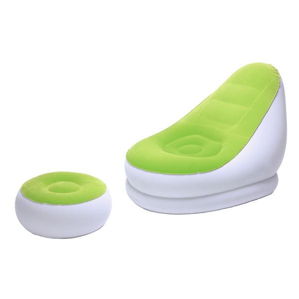 BW:POLTRONA GONFIABILE COMFORT CM.122X94X81 C/POGGIAPIEDI 75