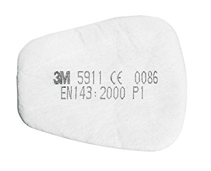 3M FILTRI 5911 P1 BIANCO RICAMBIO X RESP.6212M