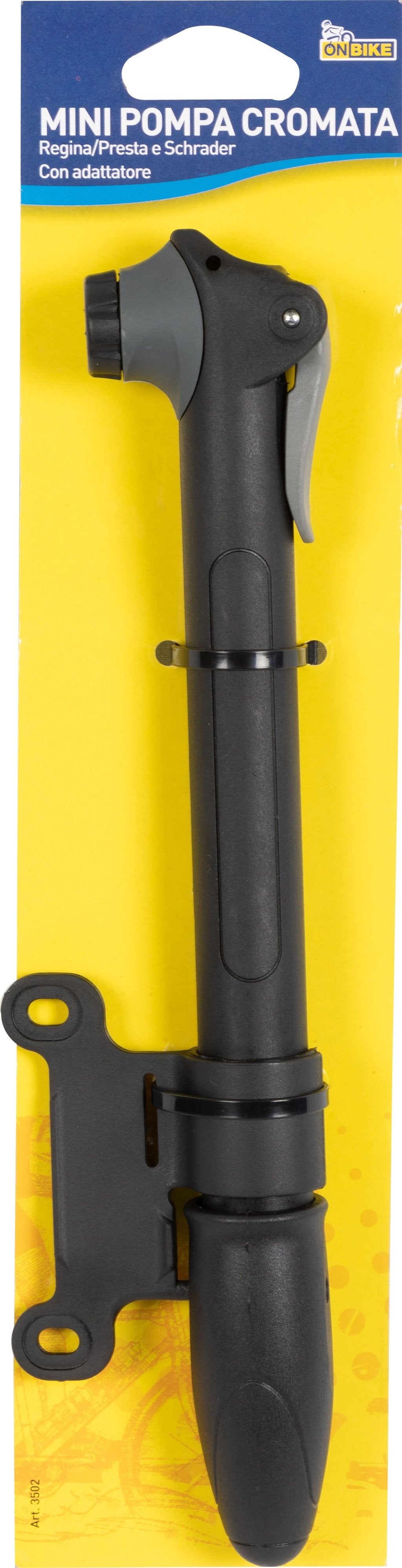 ON BIKE Mini Pompa C/Raccordo Reversibile Pompa Bici Portatile  Compatibile