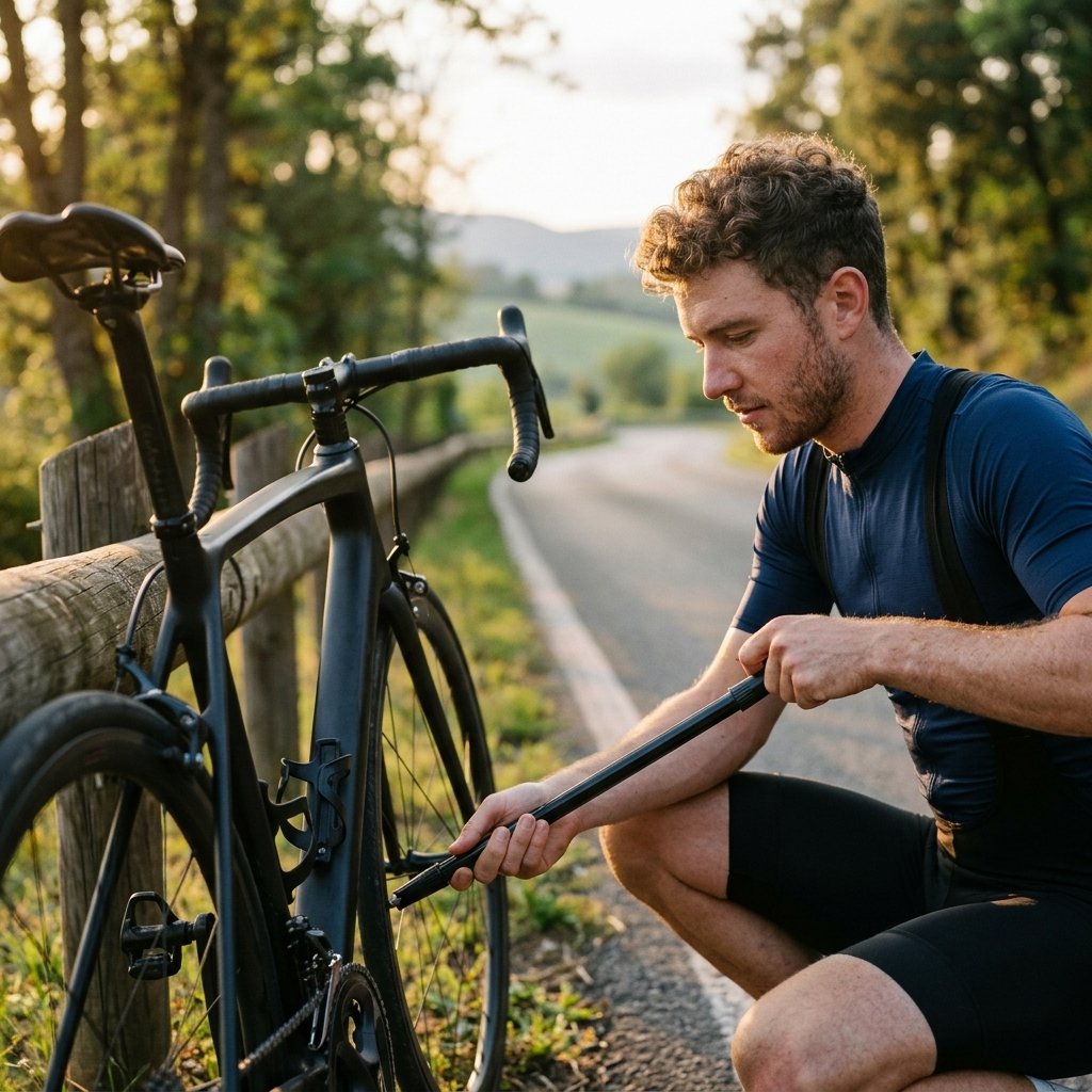 ON BIKE Pompa Bici Con Supporti Gonfiaggio Rapido
