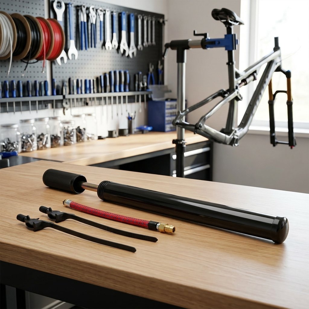ON BIKE Pompa Bici 40 cm Presta/Schrader Con Fissaggio Al Telaio