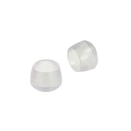 Puntali tondi PVC trasparente  20 mm. - 8 pz.