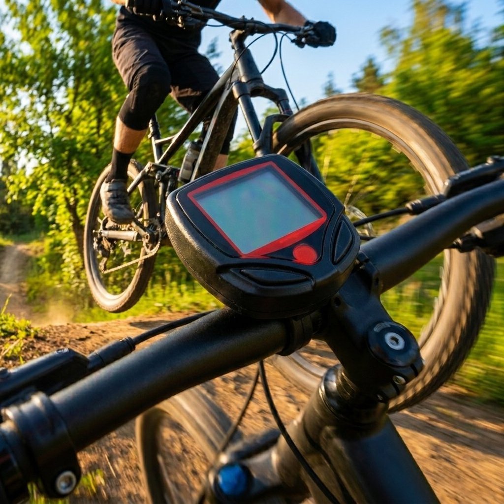 ON BIKE Computer Ciclo 14 Funzioni Con Filo  Ciclocomputer Bici