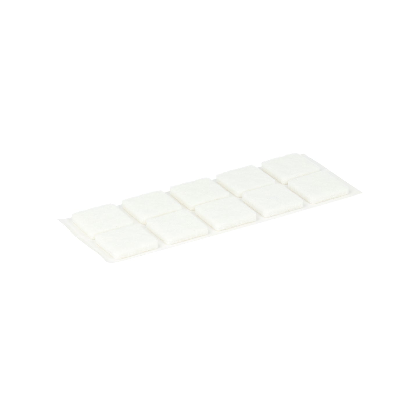 Feltrini adesivi quadrati 20 x 20 mm. - bianco - 10 pz.