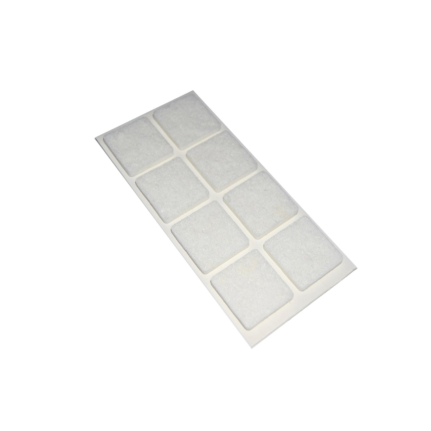 Feltrini adesivi quadrati 25 x 25 mm. - bianco - 8 pz.