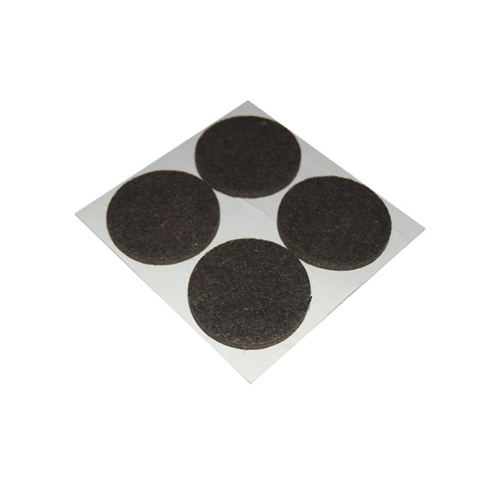 Feltrini adesivi tondi  35 mm. - marrone - 4 pz.