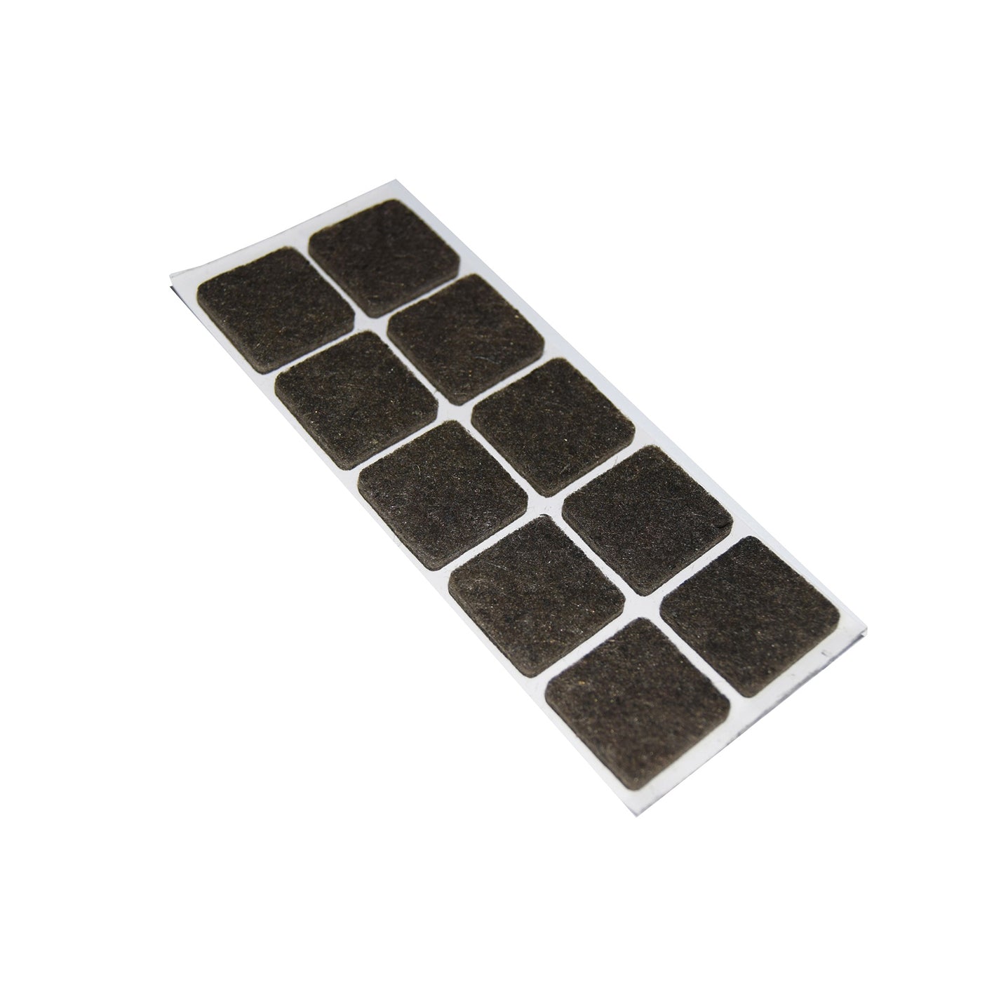 Feltrini adesivi quadrati - 20 x 20 mm. - marrone - 10 pz.