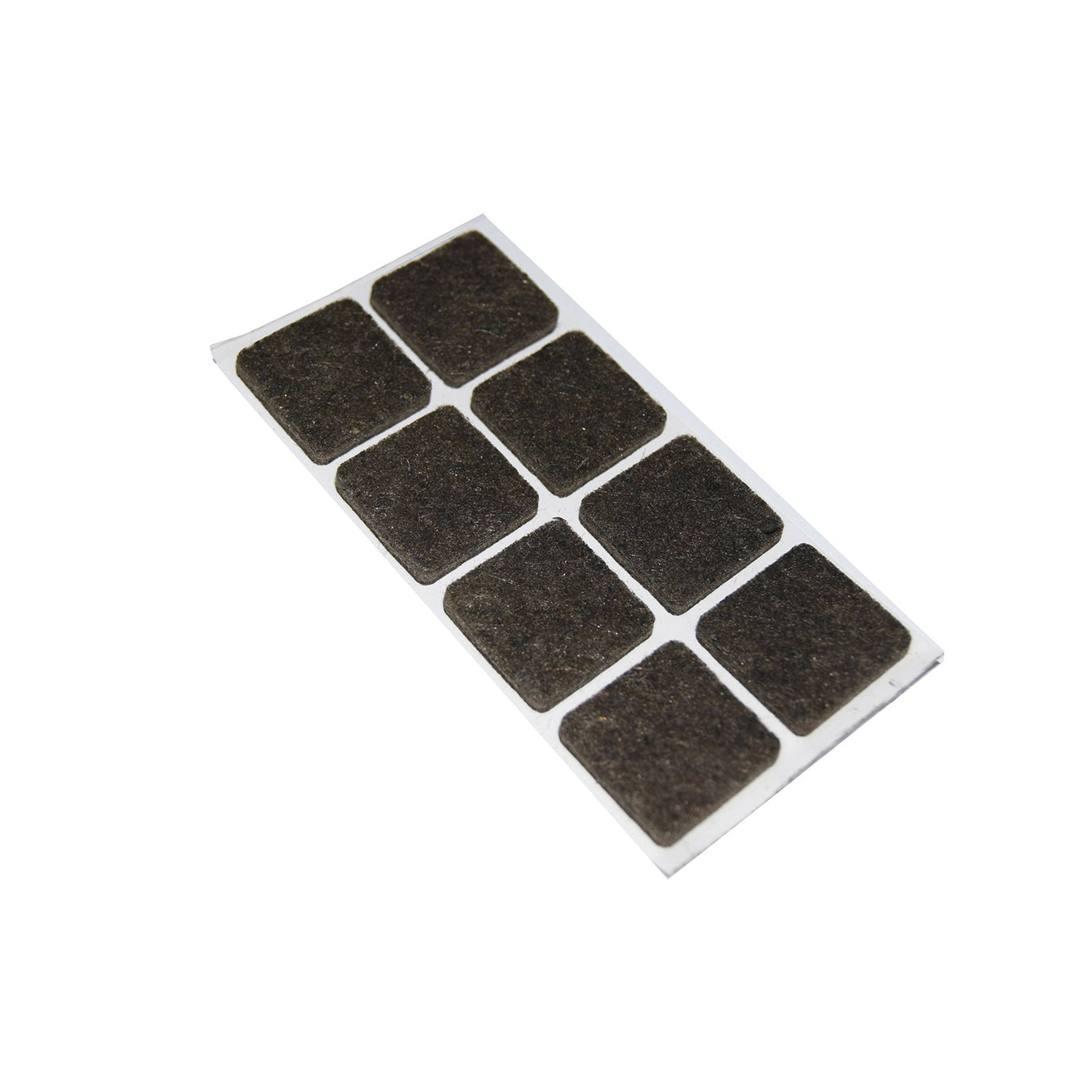 Feltrini adesivi quadrati - 25 x 25 mm. - marrone - 8 pz.