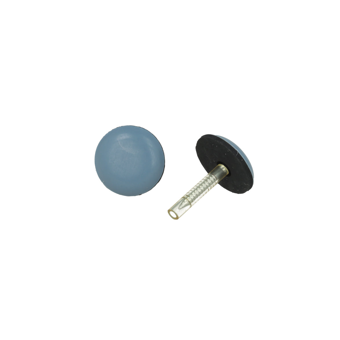 Scivoli PTFE tondi con chiodo  20 mm. - grigio - 8 pz.