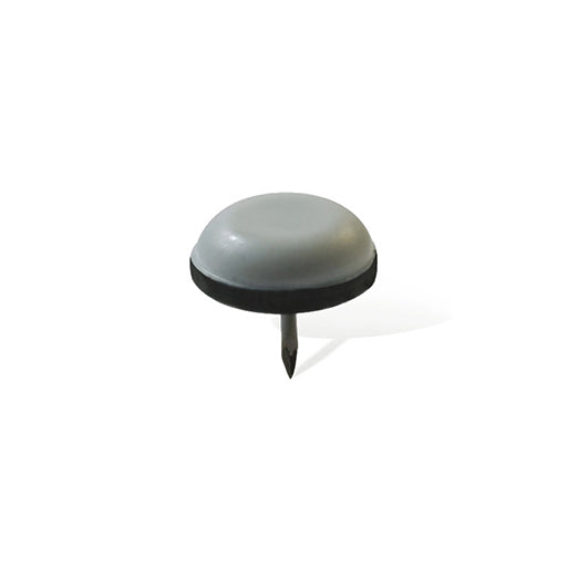 Scivoli PTFE tondi con chiodo  30 mm. - grigio - 8 pz.