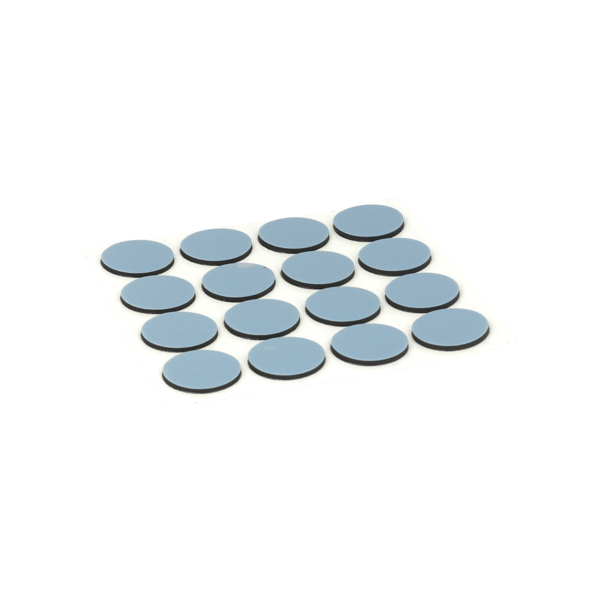 Scivoli PTFE adesivi tondi fustellati  17 mm. - grigio - 16 pz.