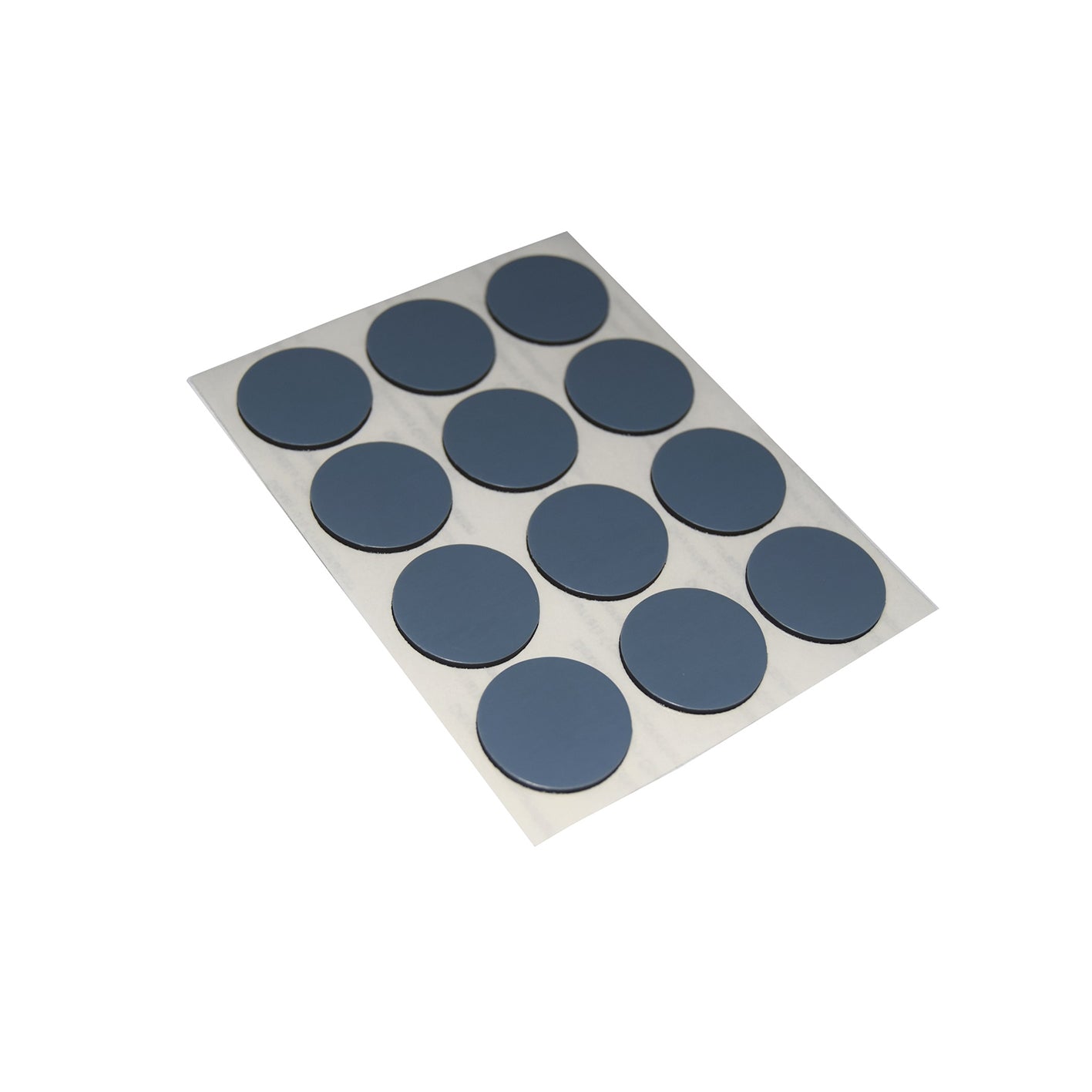 Scivoli PTFE adesivi tondi fustellati  22 mm. - grigio - 12 pz.