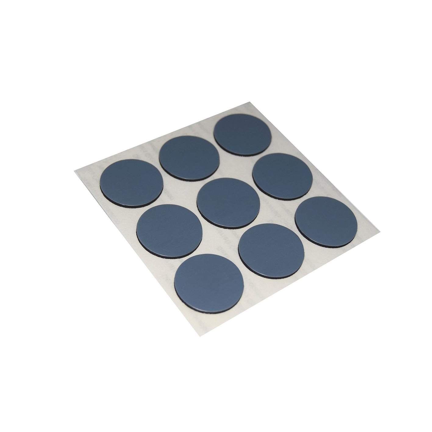 Scivoli PTFE adesivi tondi fustellati  28 mm. - grigio - 6 pz.