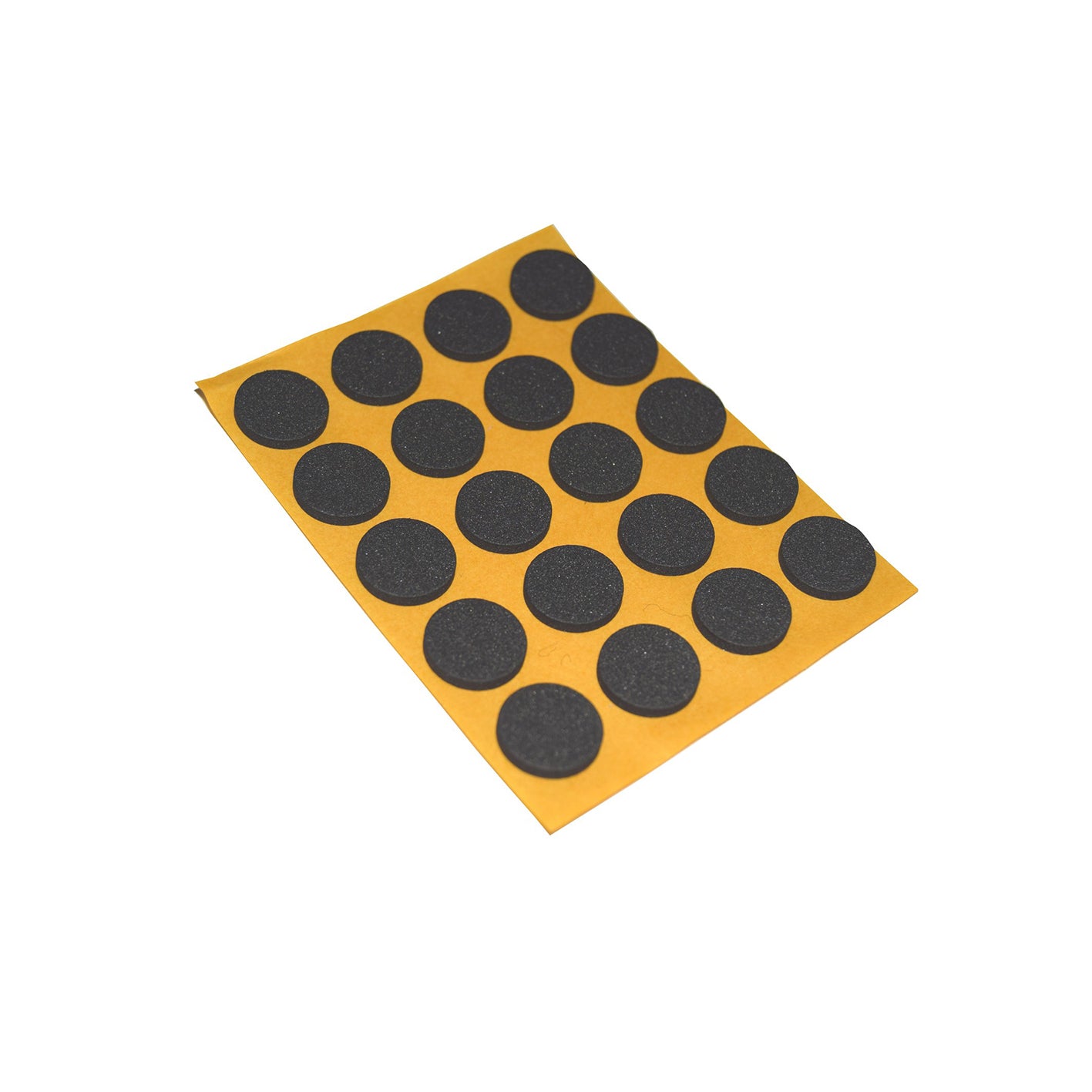 Antiscivolo "Mussit" tondi in EPDM adesiva nera  14 mm. - spessore 2,5 mm. - 20 pz.