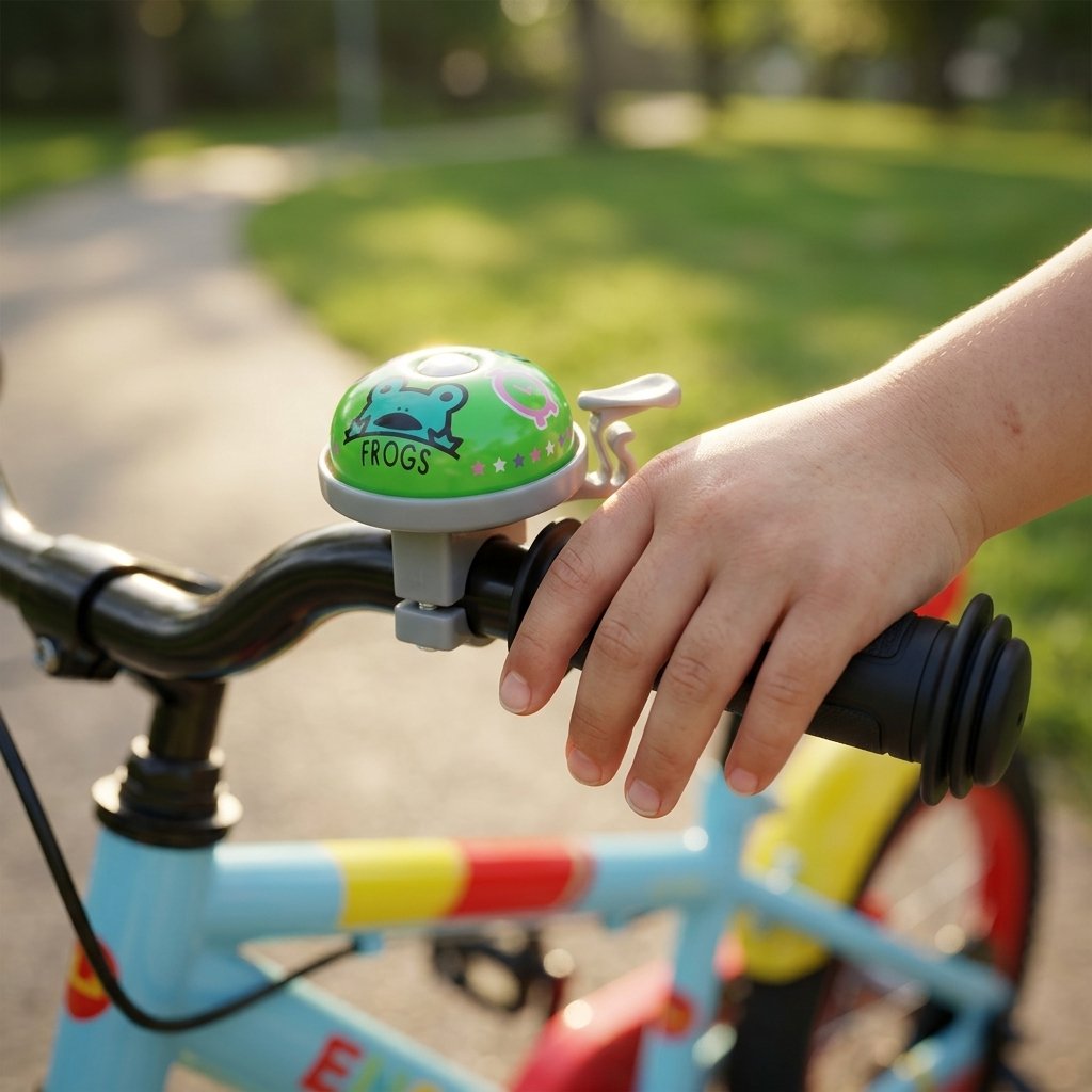 ON BIKE Campanello Bici Bambino Universale Con Grafica Rana