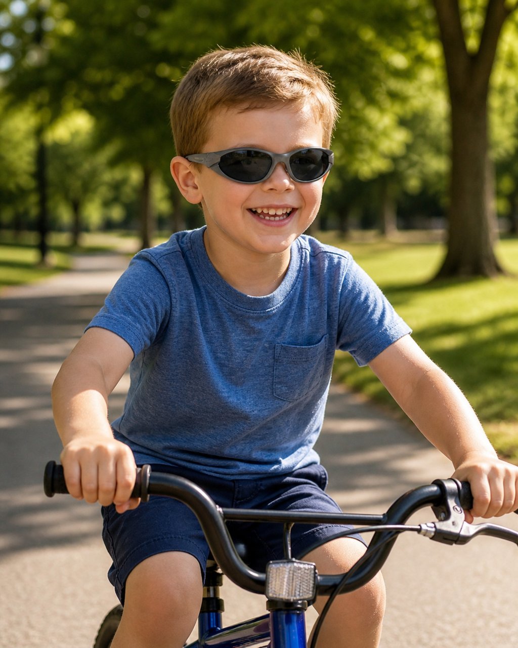 ON BIKE Occhiali Bimbo OnBike Kids Da Sole Bambino Per Bici Lenti Auto