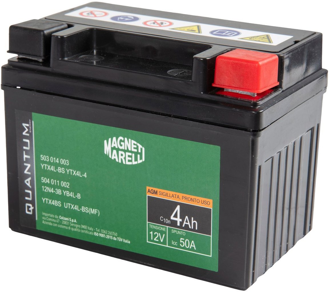 Magneti Marelli Batteria Quantum 4Ah AGM Per Moto