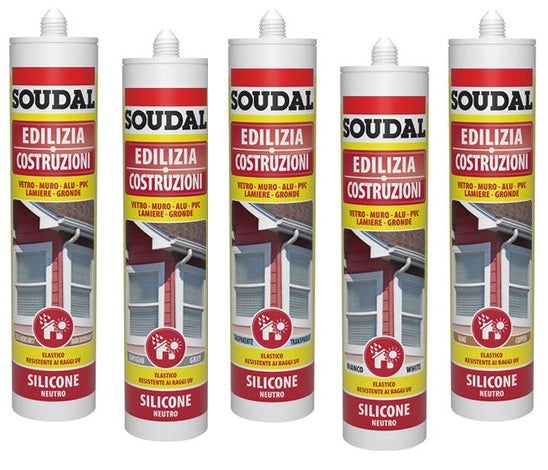 SOUDAL SILICONE NEUTRO EDILIZIA ML.300 BIANCO