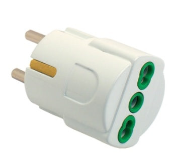 FME-ADATT.SEMPLICE SPINA SCHUKO/PRESA BIP. 10/16A ART.81090