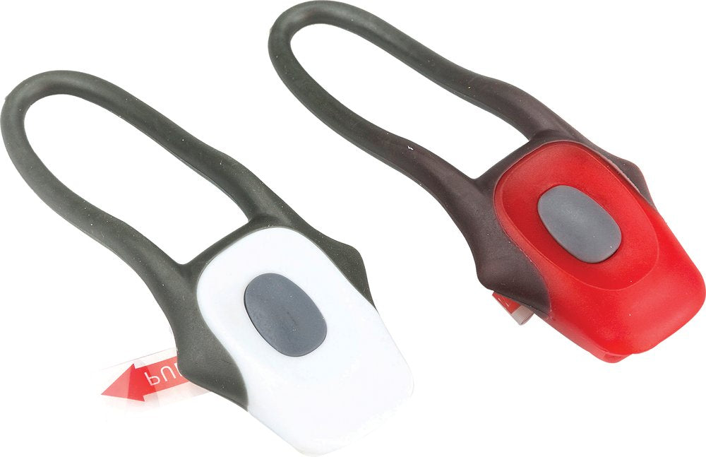 On Bike Luci LED Bici Rossa e Bianca  Fissaggio Universale, Alta Visibilità