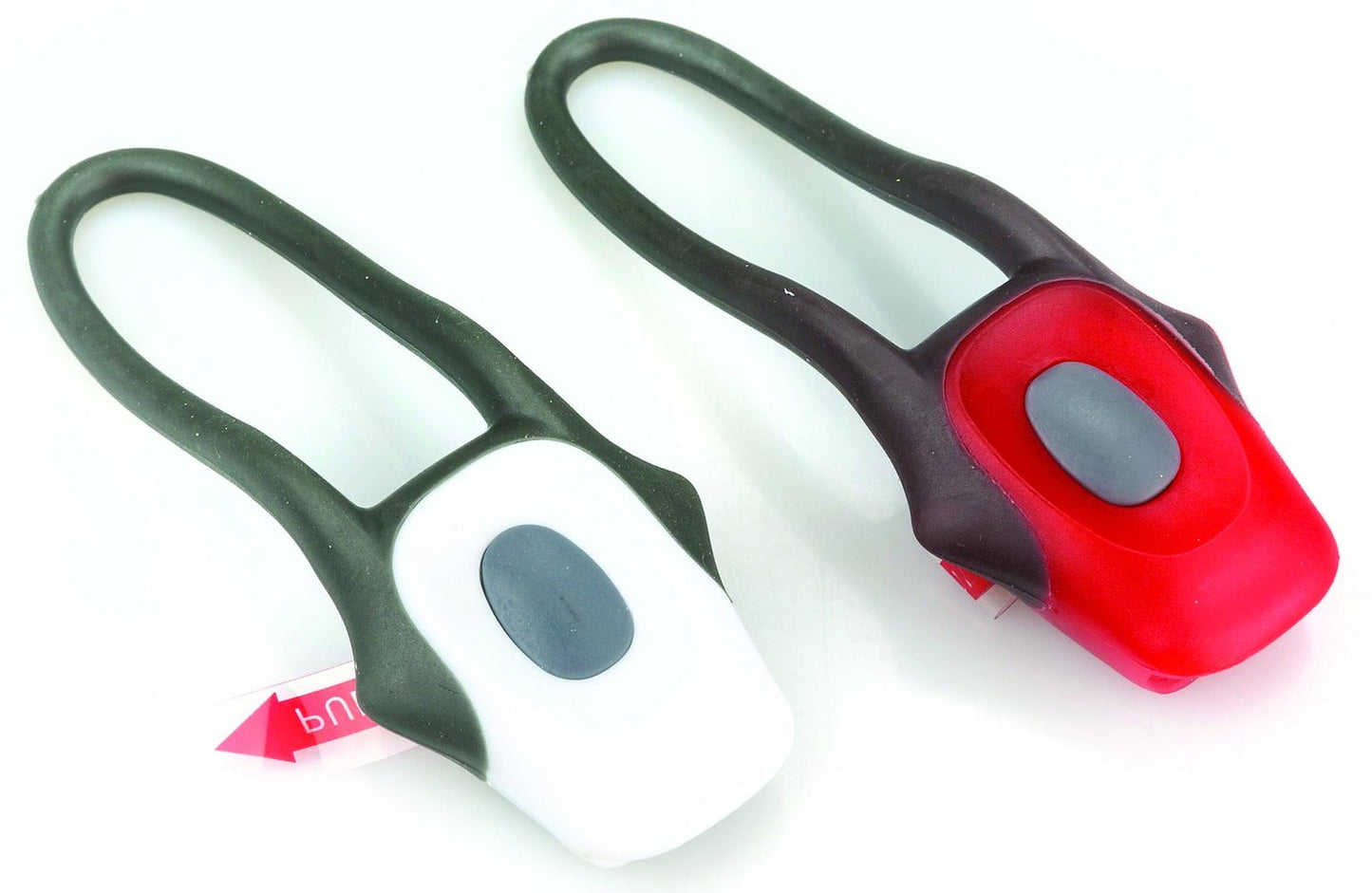 ON BIKE Coppia Lampade LED Rossa e Bianca per Bici ? Luci Anteriore
