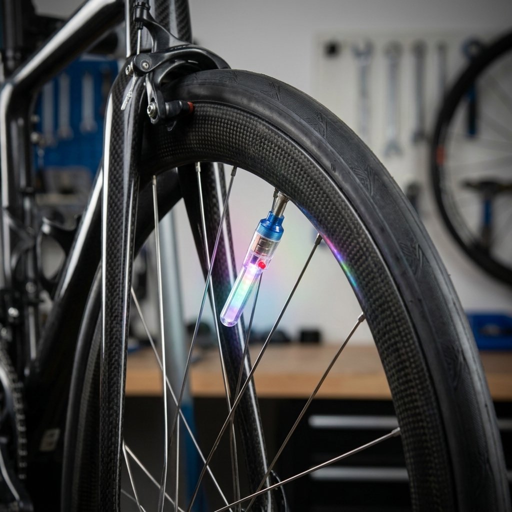 ON BIKE Luci LED Valvole Bici Multicolore 8 Effetti