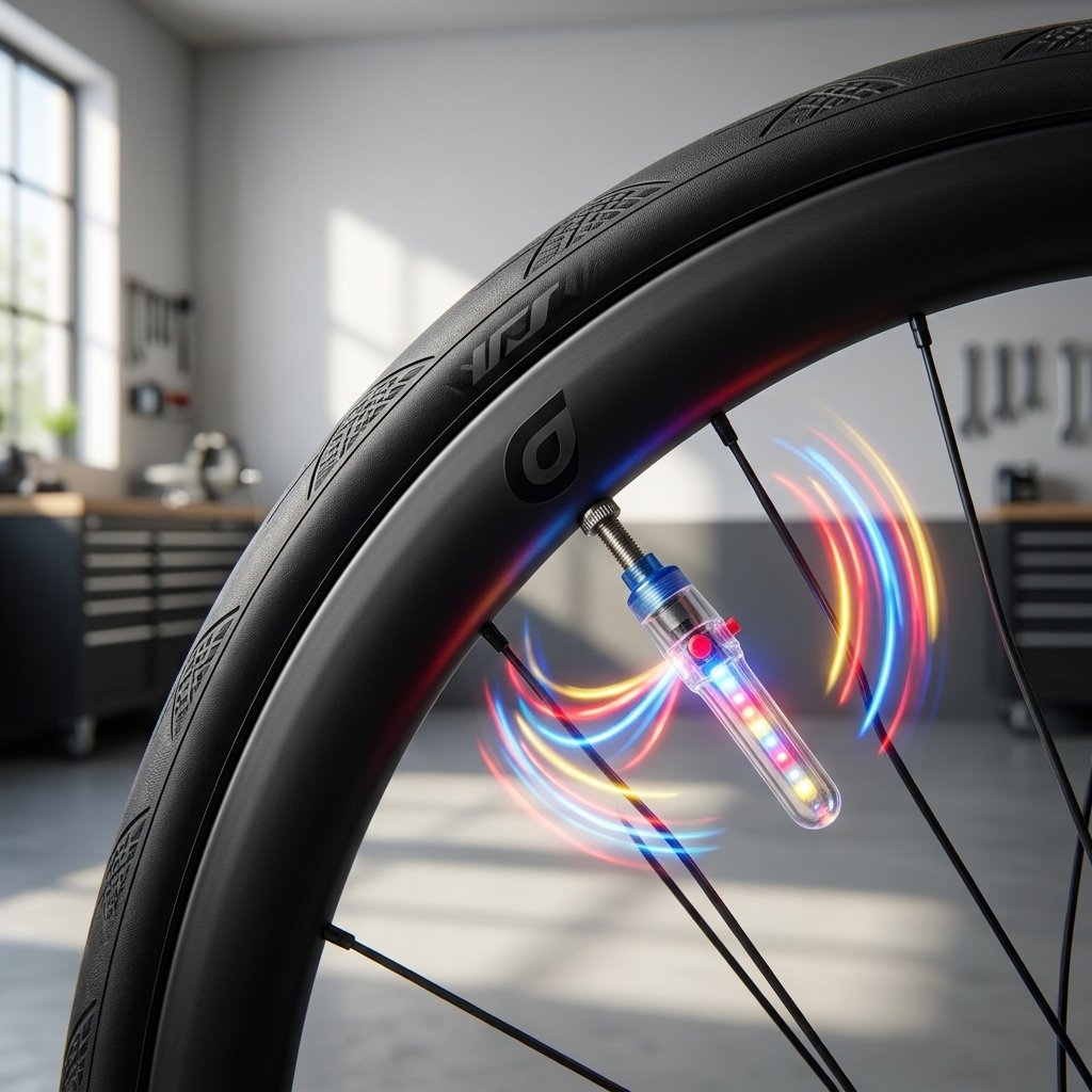 ON BIKE Luci LED Valvole Bici Multicolore 8 Effetti