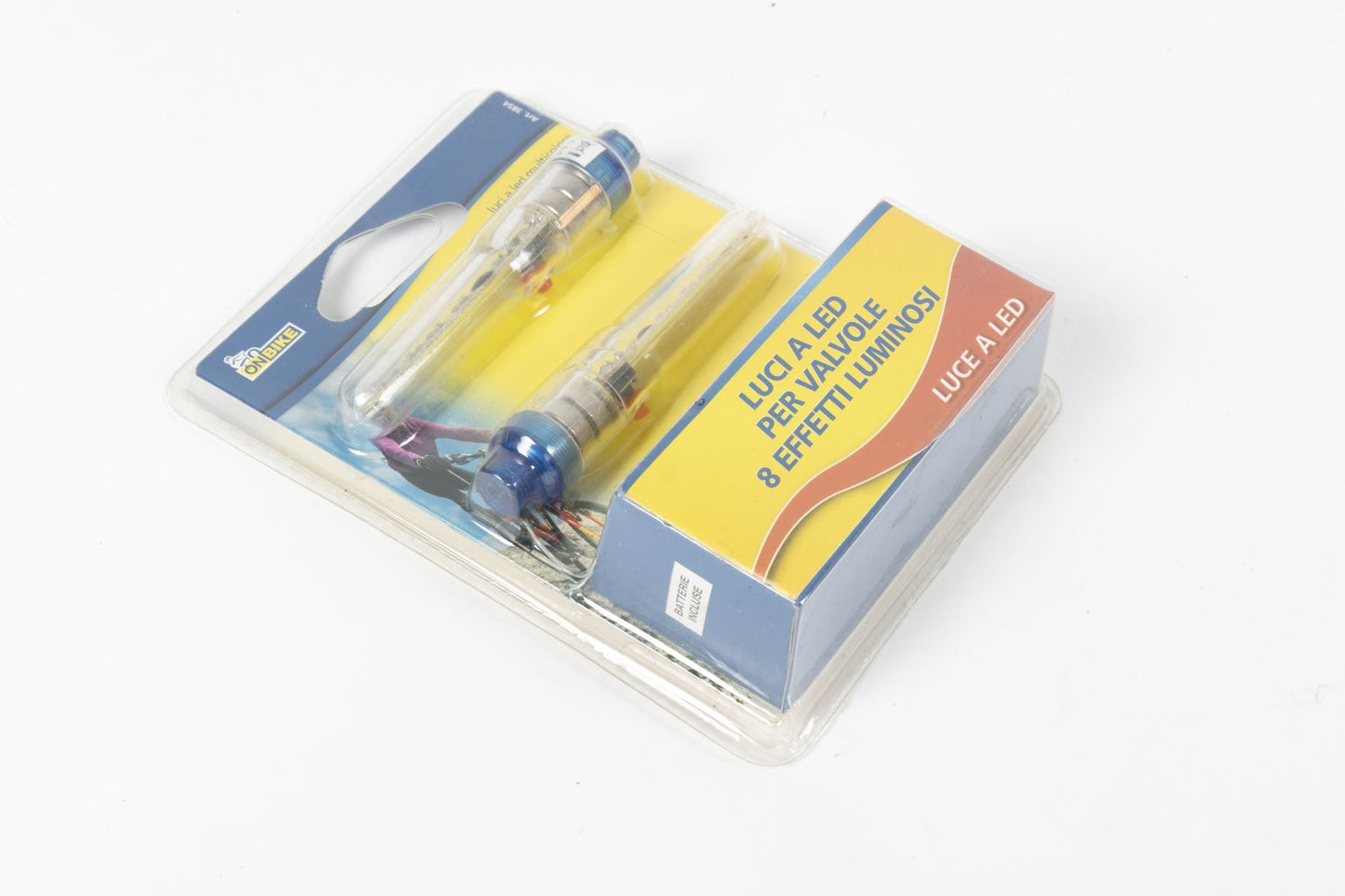 ON BIKE Luci LED Valvole Bici Multicolore 8 Effetti