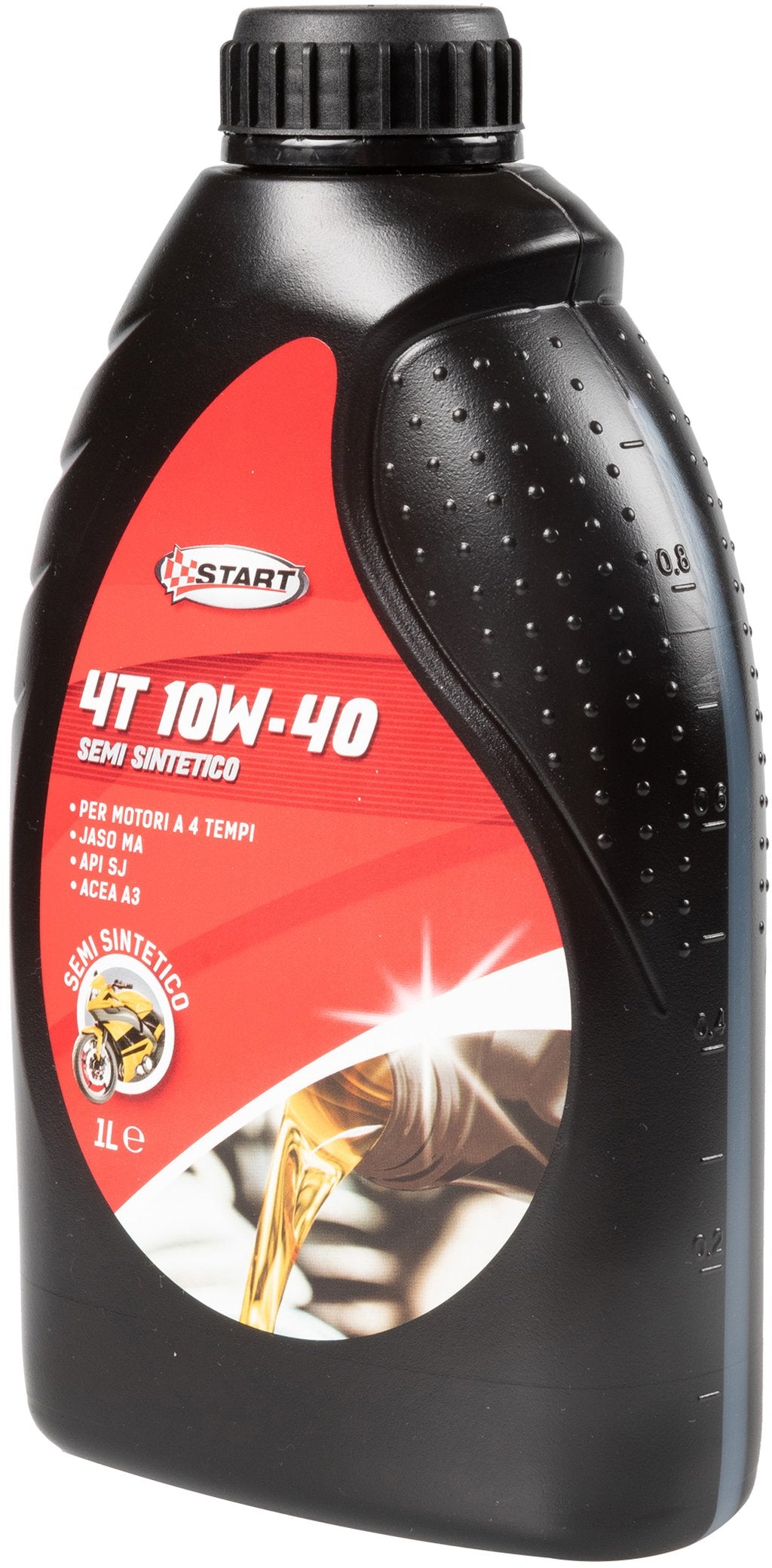 START Lubrificante Semisintetico 10W40 per Moto a 4 Tempi 1L ? Olio Alta