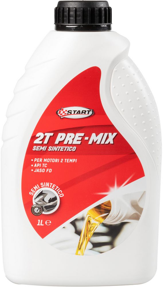 Olio Sintetico 2T Pre-Mix 1L  Massima Protezione per Moto e Scooter