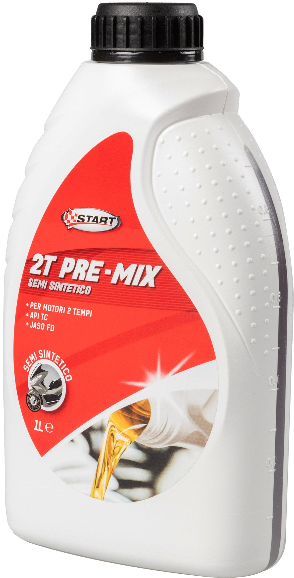 START Lubrificante Sintetico per Moto a 2 Tempi Pre-Mix 1L ? Olio 2T Alta