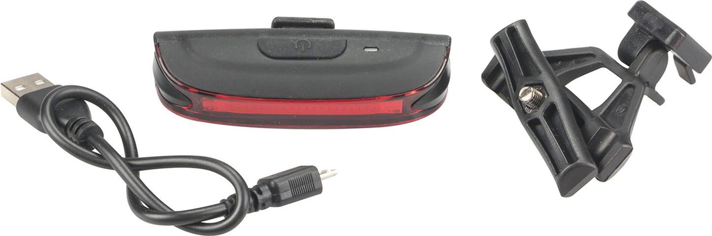 ON BIKE Fanale Posteriore LED Rosso Alta Luminosit? 20 Ricaricabile USB Auto