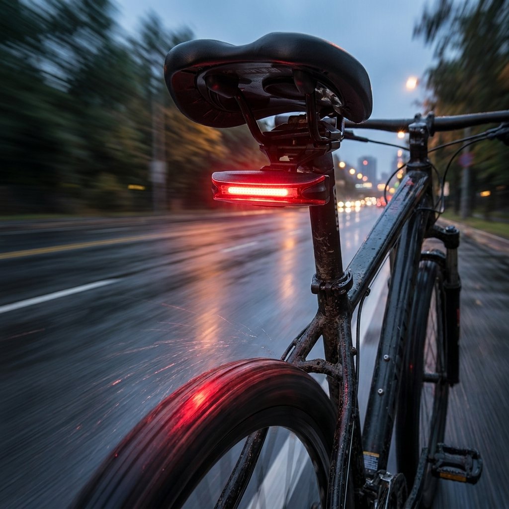 ON BIKE Fanale Posteriore LED Rosso Alta Luminosit? 20 LED Ricaricabile USB