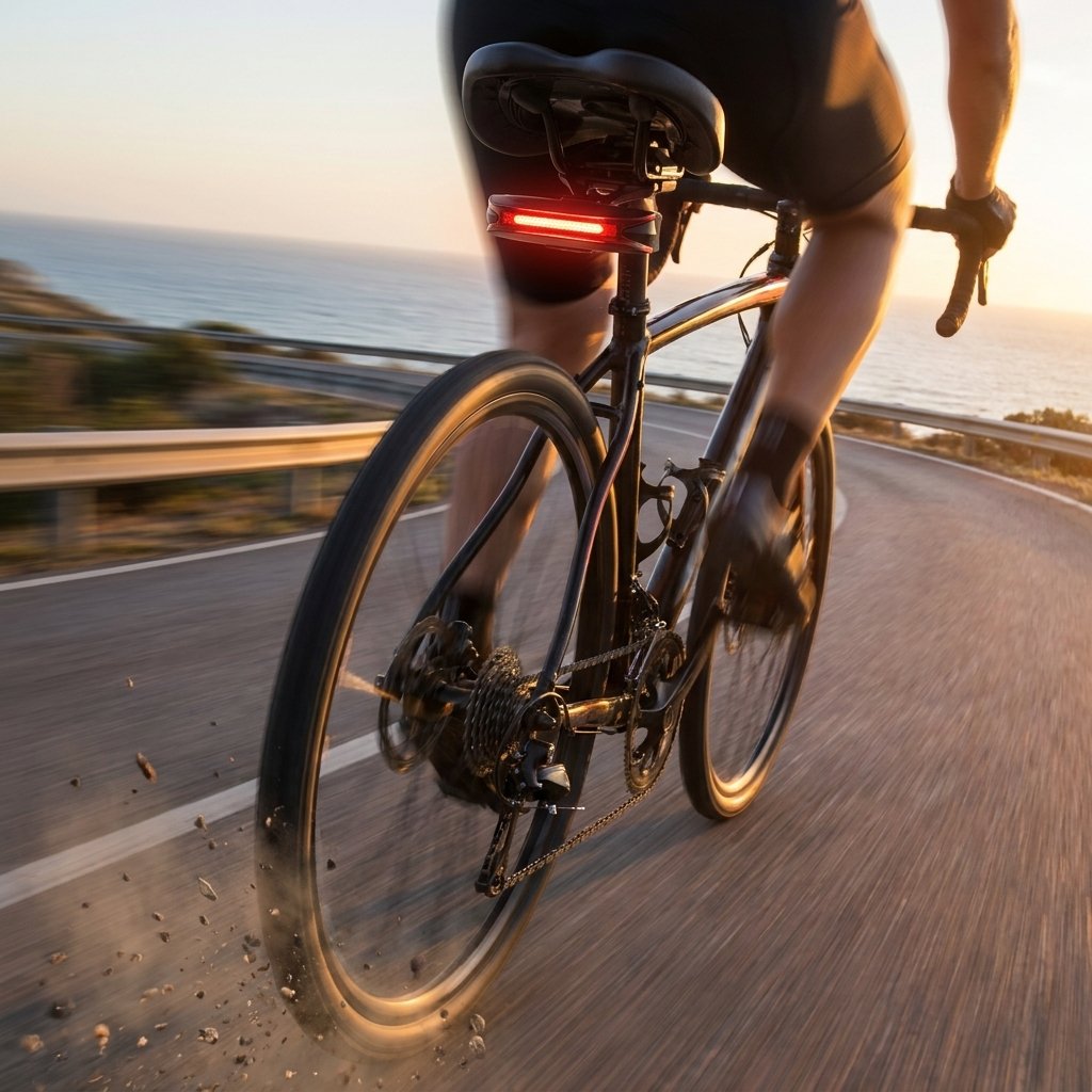 ON BIKE Fanale Posteriore LED Rosso Alta Luminosit? 20 LED Ricaricabile USB