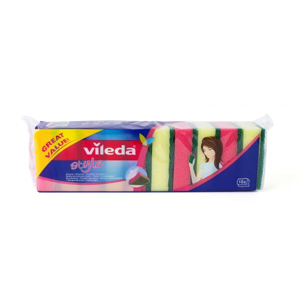 VILEDA SPUGNA FIBRA STYLE CNF 10PZ ART.134102