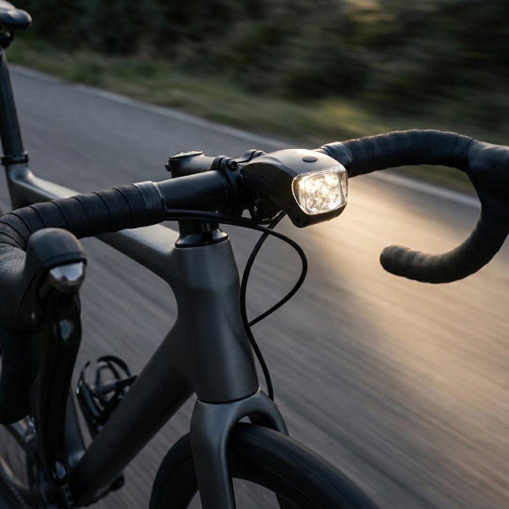 ON BIKE Fanale Anteriore 5 LED Bianchi Alta Luminosità