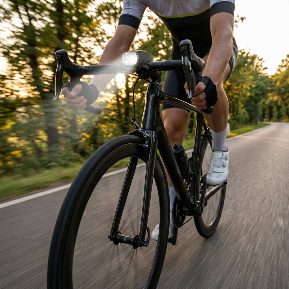 ON BIKE Fanale Anteriore 5 LED Bianchi Alta Luminosità