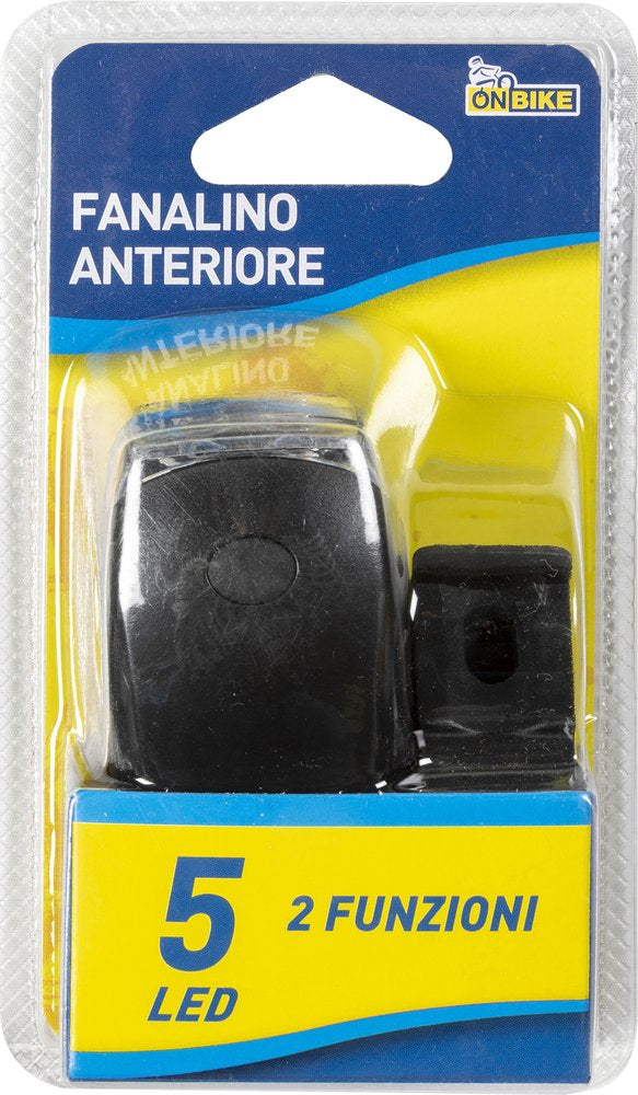 ON BIKE Fanale Anteriore 5 LED Bianchi Alta Luminosità