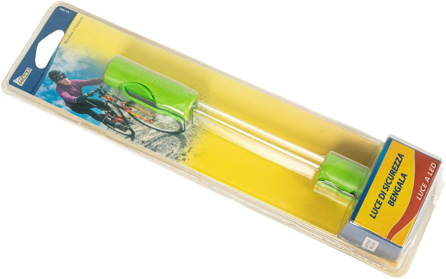 ON BIKE Luce Di Sicurezza Flessibile LED Verde Universale