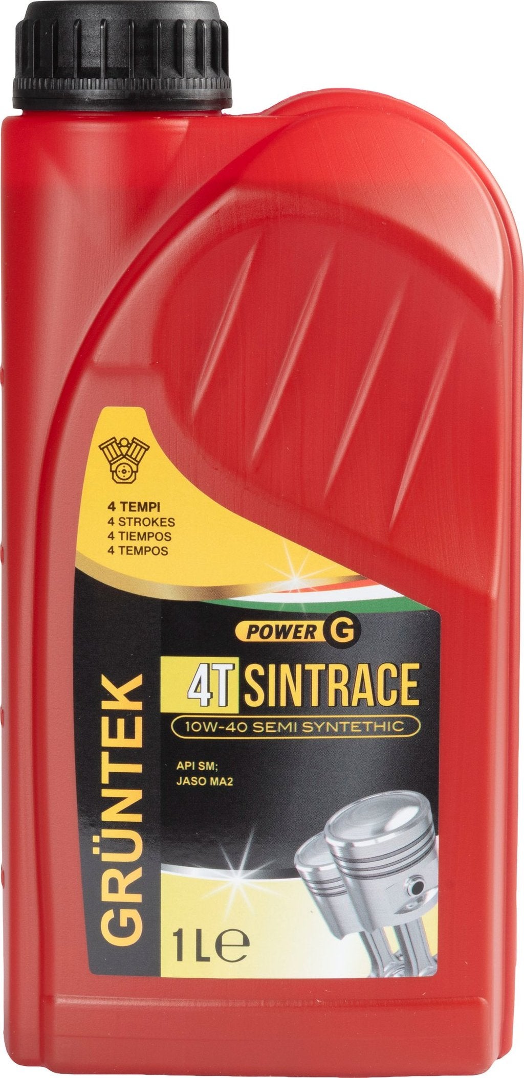 GRUNTEK Olio Sint Race 4t 1L lubrificante semi-sintetico Moto e Scooter