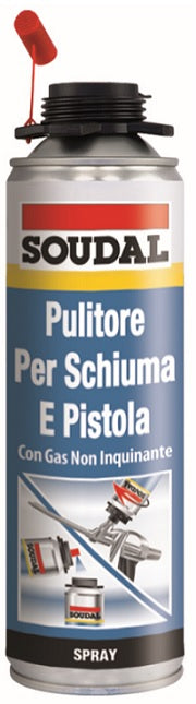 SOUDAL PULITORE SPRAY X SCHIUMA POLIURETANICA ML.500