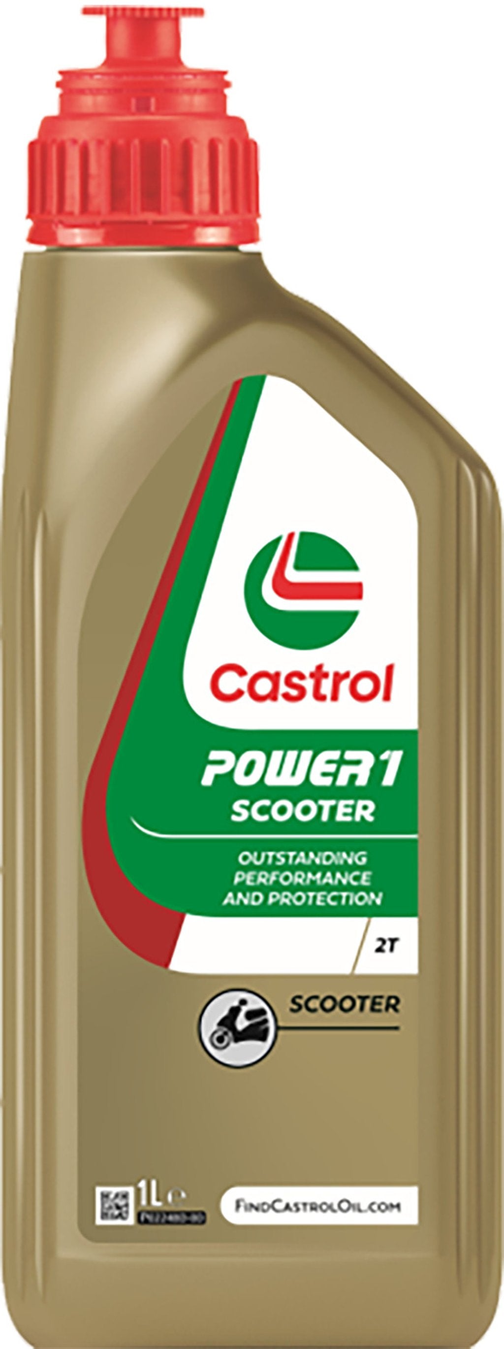 Castrol Power 1 Scooter 2T API TC JASO FD 1L Semisintetico Olio Motore Moto