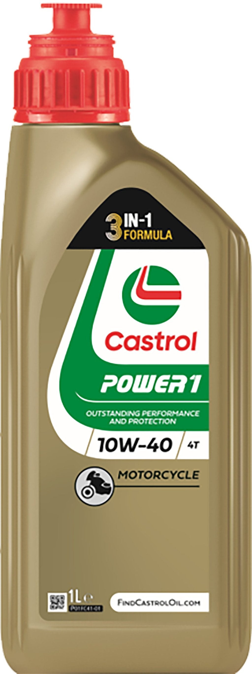 Castrol 10W-40 API SJ JASO MA2 1L Semisintetico Olio Motore Lubrificante Moto
