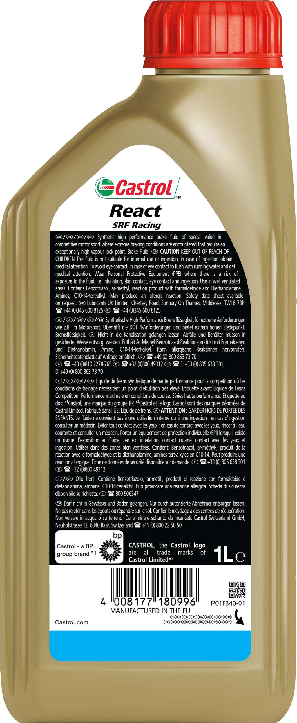 Castrol Power1 10W-30 API SL API CF 1L Sintetico Olio Motore Lubrificante moto