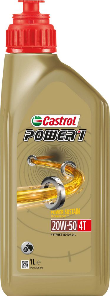 Olio motore lubrificante moto 4T Power 1 20W50 1L Oil